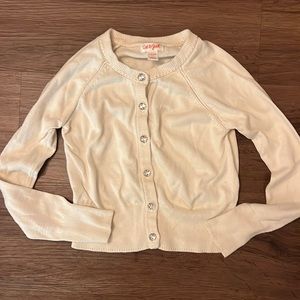 Cat & Jack Girl’s 6T Sweater with Rhinestone Buttons